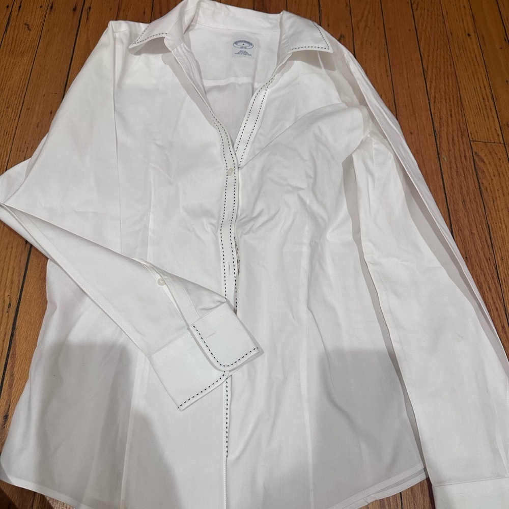 Brooks brothers button down with stitching detail